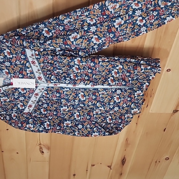 SONMER Vanessa Blouse BLUE - Picture 3 of 7